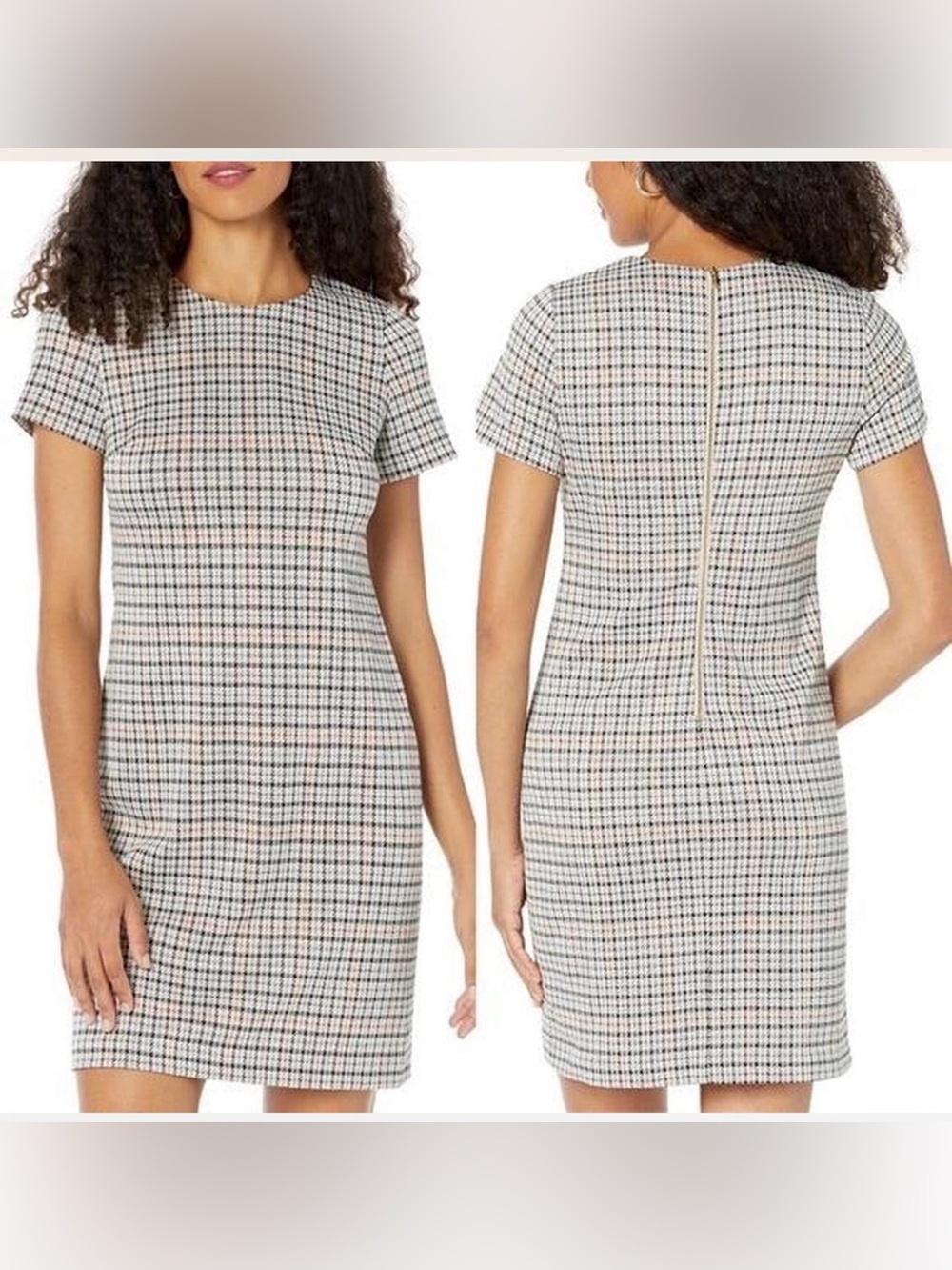 CALVIN KLEIN Houndstooth Sheath Dress Size Dress Size 4